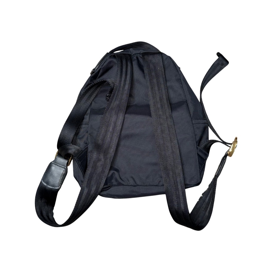 Marc Jacobs Mini Nylon Backpack Womens Small Black Excellent Gold Hardware Zip - Picture 4 of 5